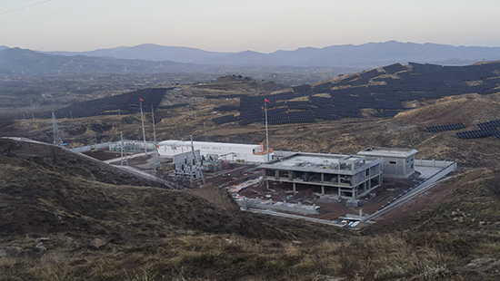 升压站施工全貌